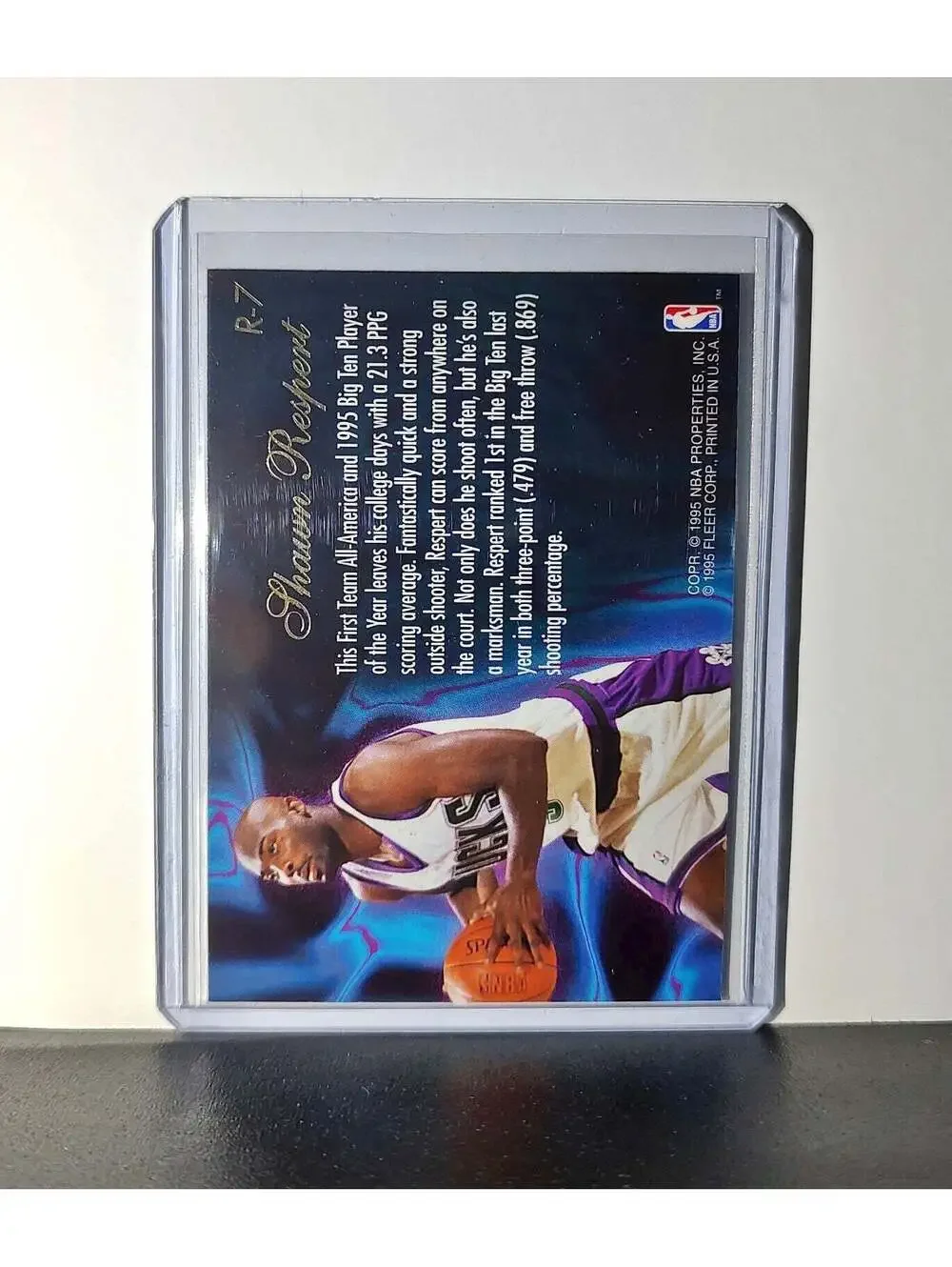 Shawn Respert Rookie 1995-96 Flair NBA #R-7 Class of '95